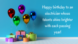 Happy Birthday Wishes for Electrician