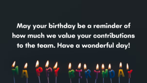 Birthday message for Salesperson 