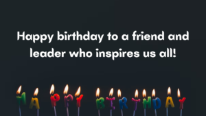 Birthday Wishes for CEO's Friend