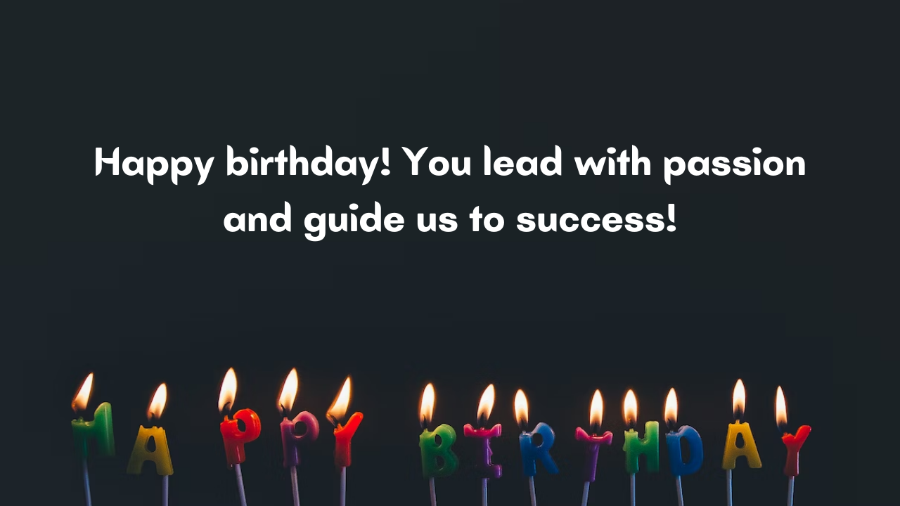 Happy Birthday Messages for Project Manager: