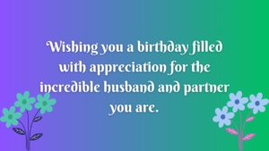 Birthday Wishes for Plumber Husband: 