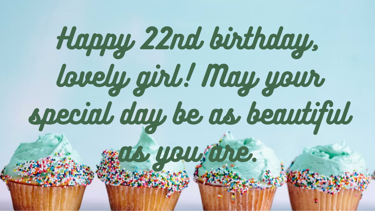 Birthday Wishes for a women Turning 22: