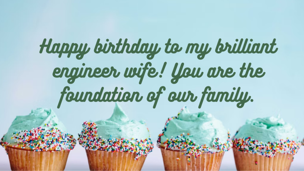 Happy birthday to my brilliant engineer wife! You are the foundation of our family.