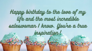 Birthday Wishes for Salesperson Wife: