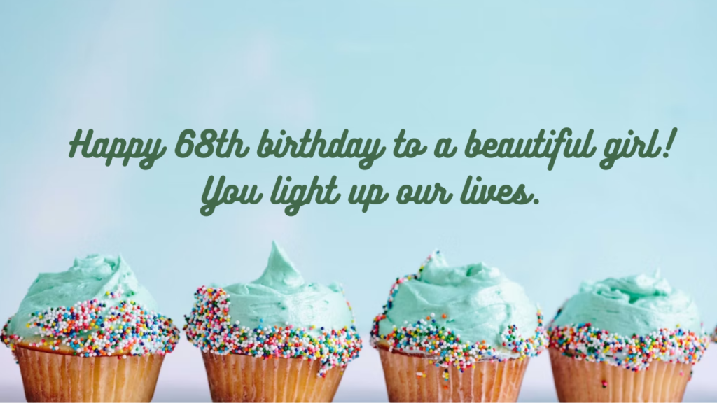 Birthday Wishes for a woman 68-year-old: