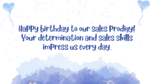 Birthday Wishes for Salesperson Son: