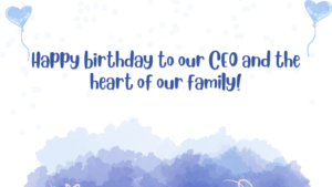 Birthday Wishes for CEO's Wife