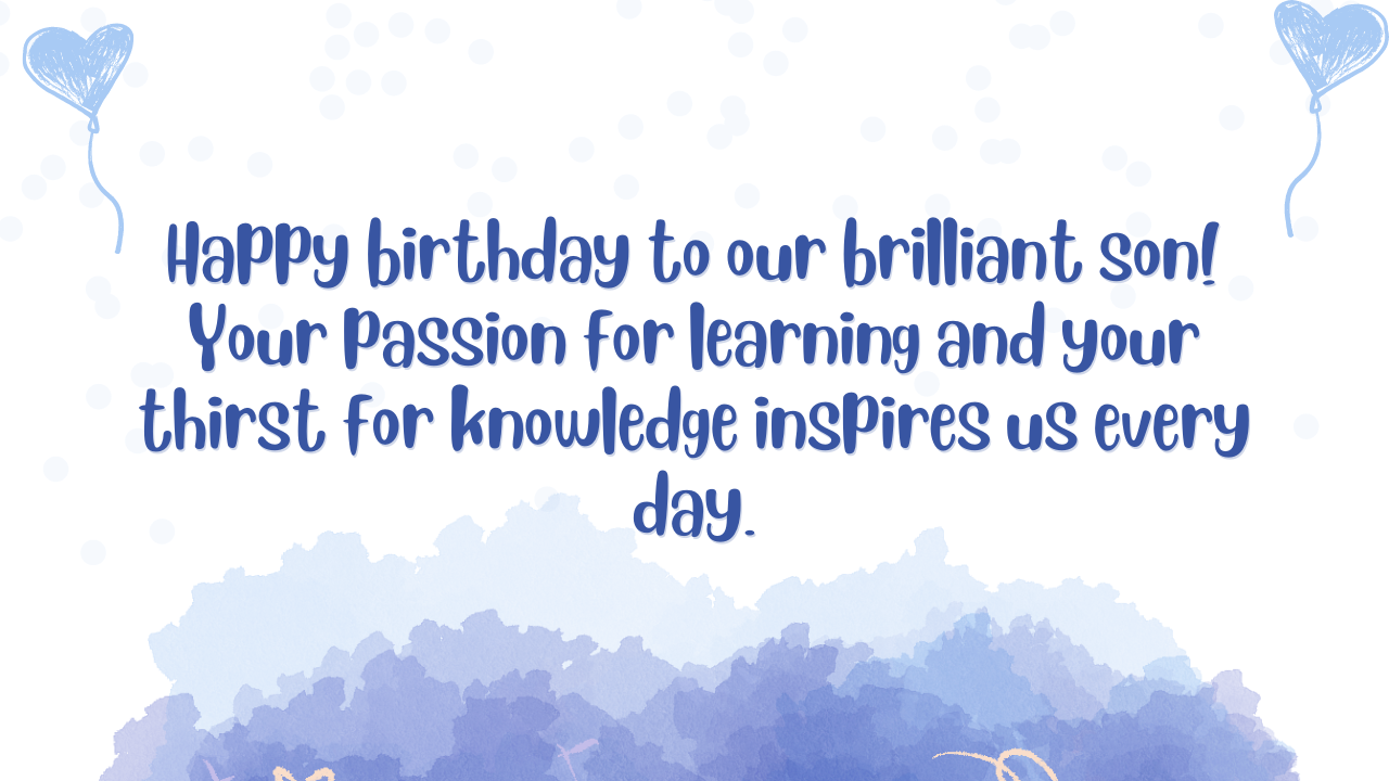 Birthday Wishes for Teacher Son: