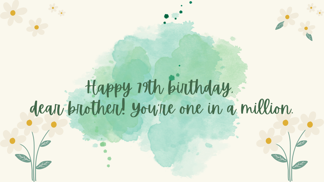 Birthday Wishes for Brother 79-year-old: