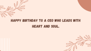 Funny Birthday Wishes for CEO