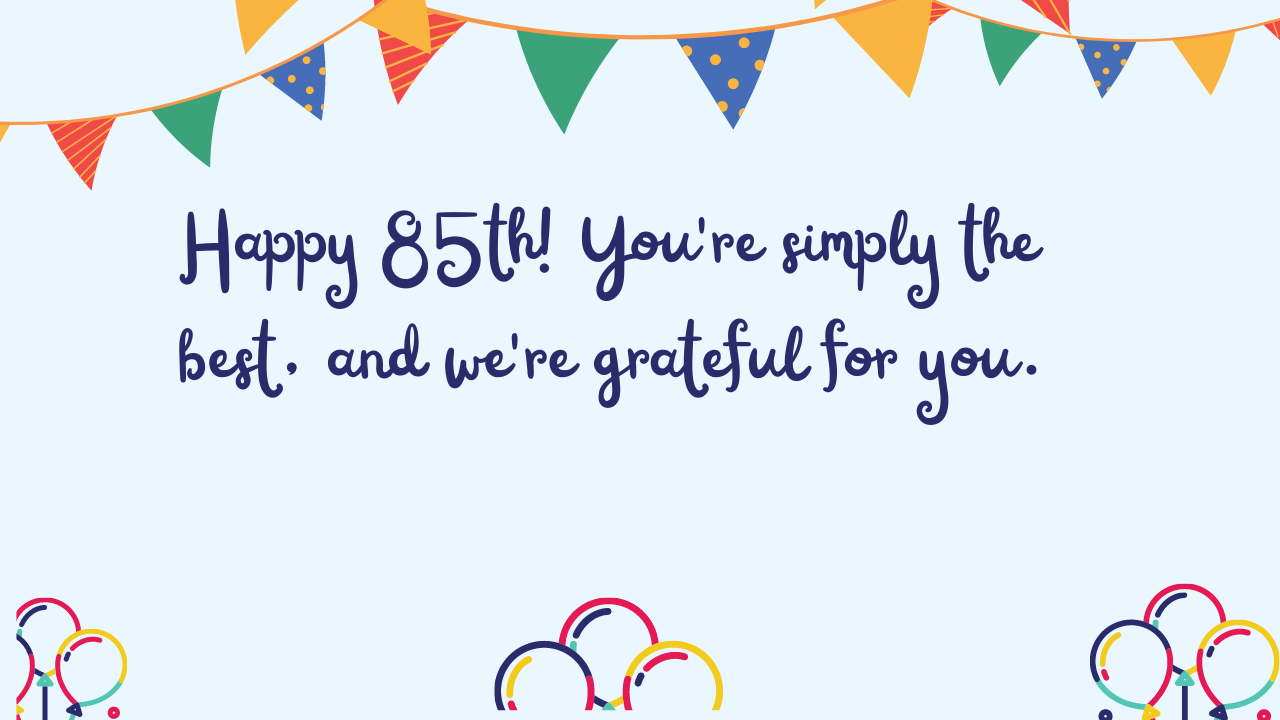 85th Birthday Wishes: Birthday Wishes for 85 Years Old [350+] - Wishes Mine