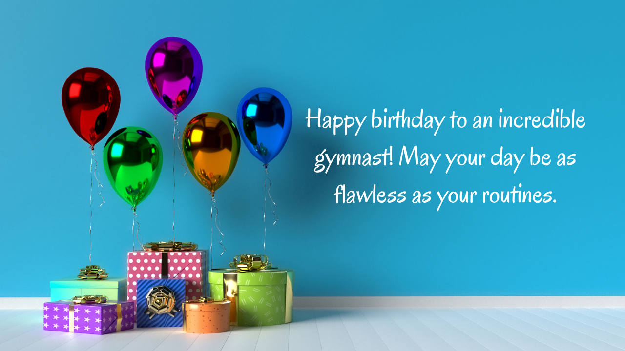 Birthday Wishes for a Gymnastics Player: