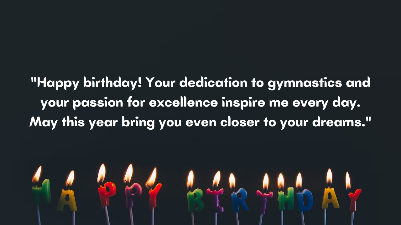 Birthday Messages for Gymnastics Player: