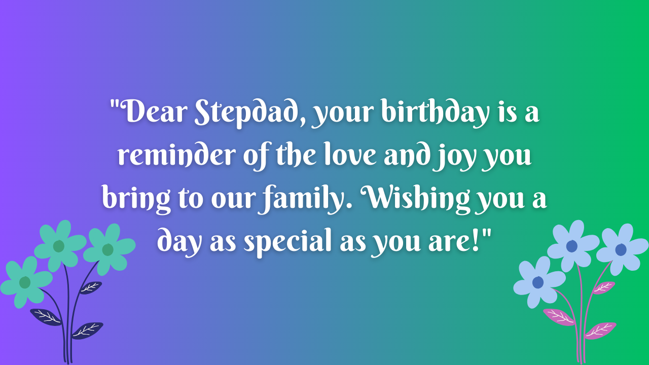 Happy Birthday Messages for Stepfather in Law: