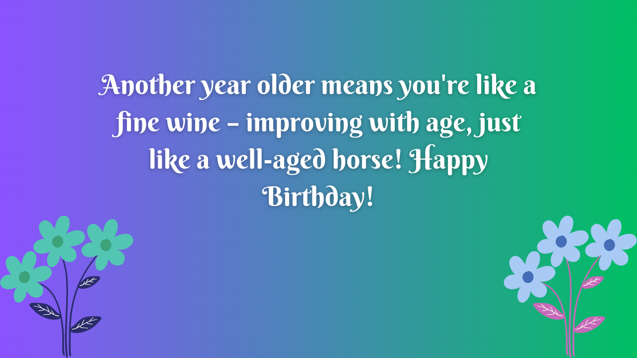 Funny Birthday Wishes for a Horse Racing Player: