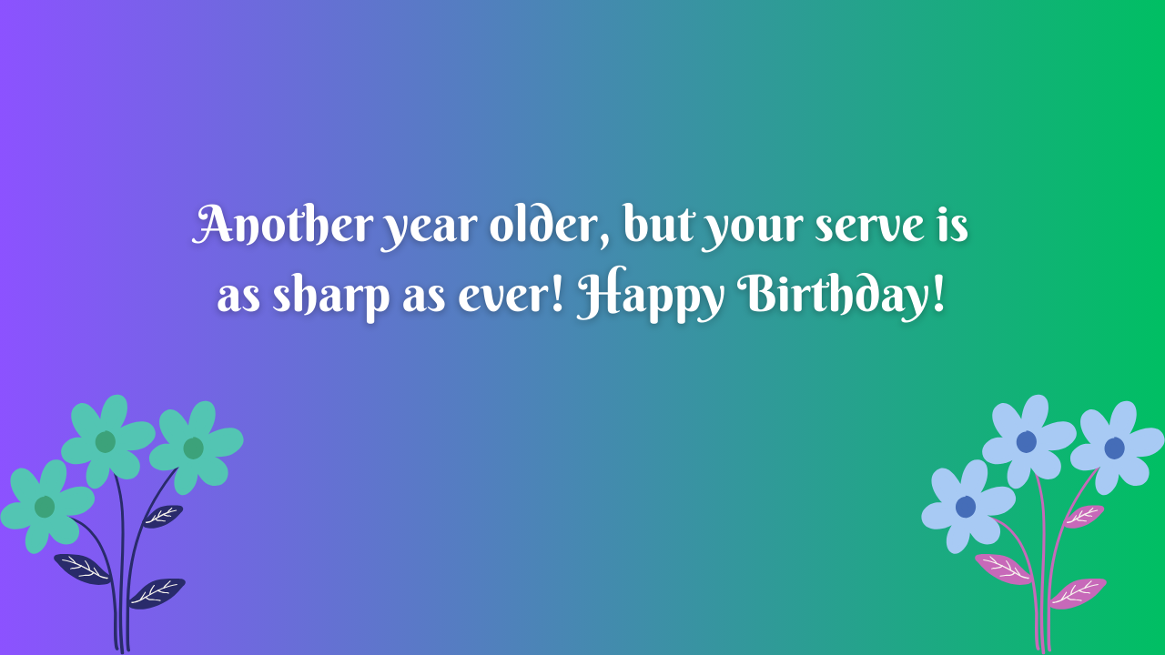 Funny Birthday Wishes for a Table Tennis Player: