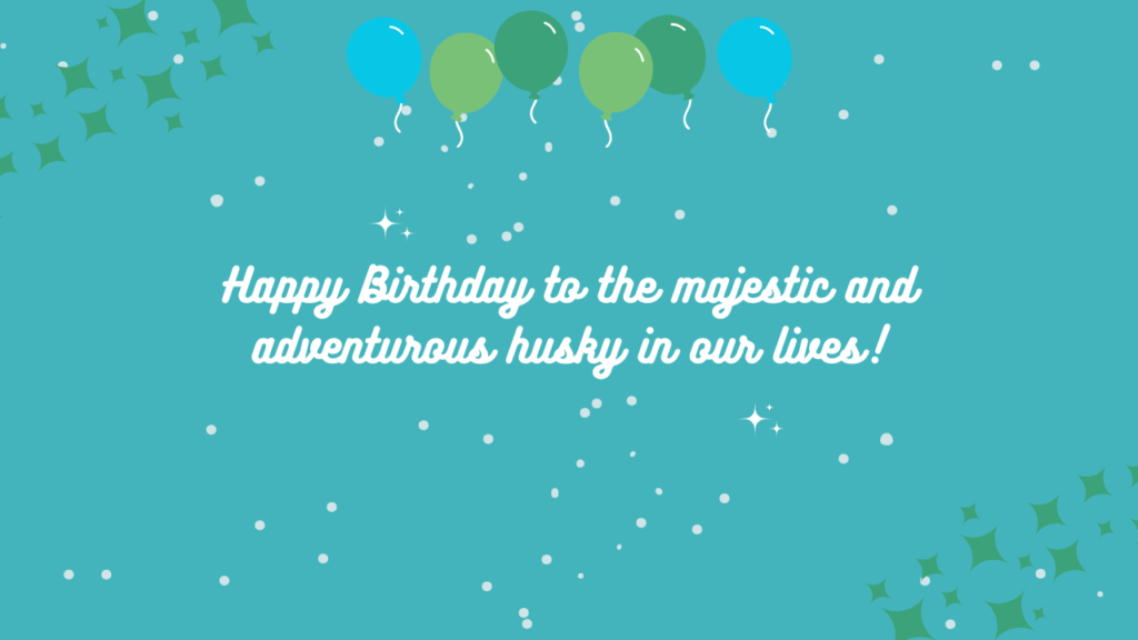 Birthday Wishes for Huskies: