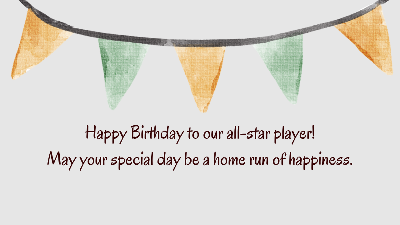 Birthday Wishes for Baseball Horse Racing Player: