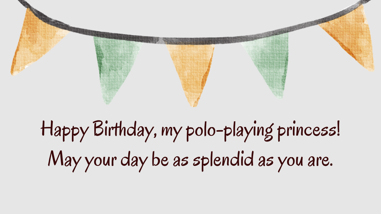 Birthday Wishes for Girlfriend Polo Player: