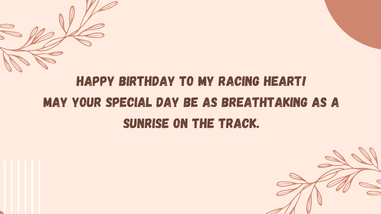 Birthday Wishes for a Girlfriend Horse Racing Player: