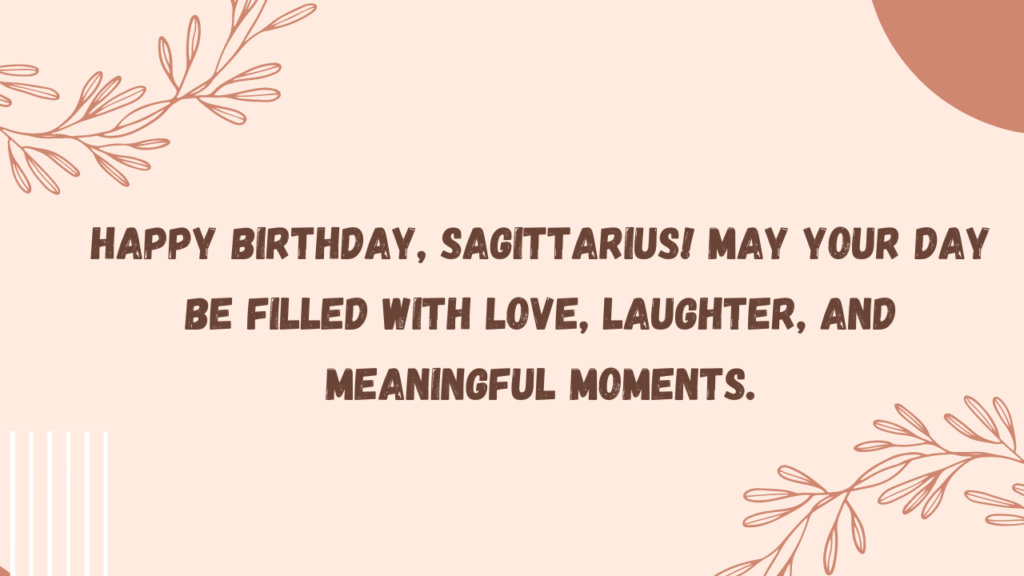 Birthday Messages for Sagittarius: