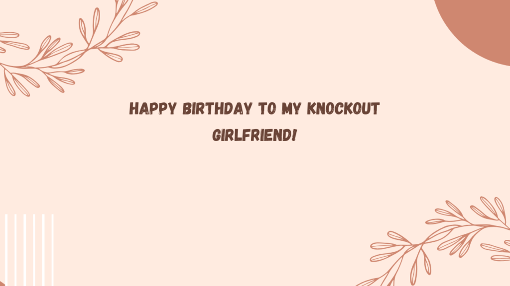 Birthday Wishes for a Girlfriend Boxing Player: