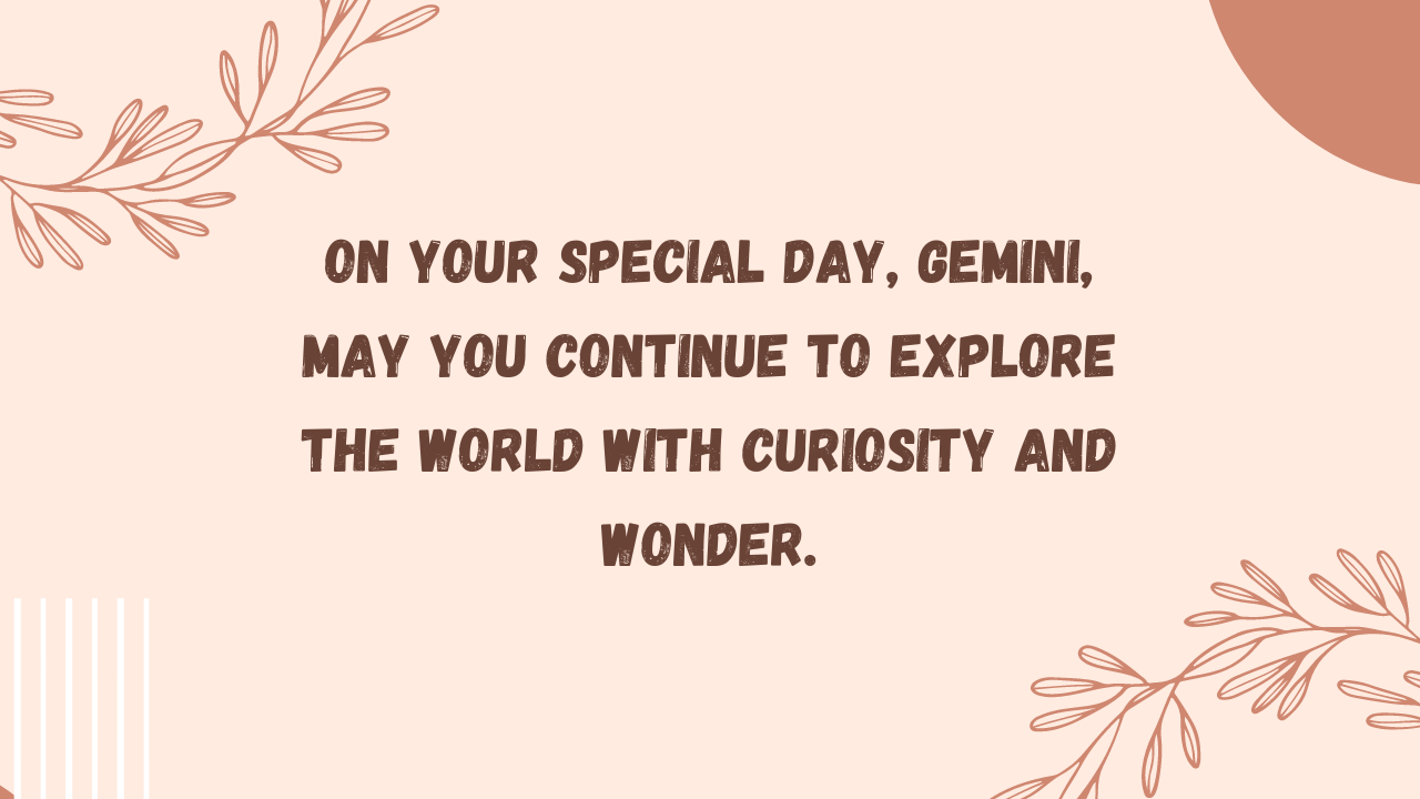 Birthday messages for Gemini: