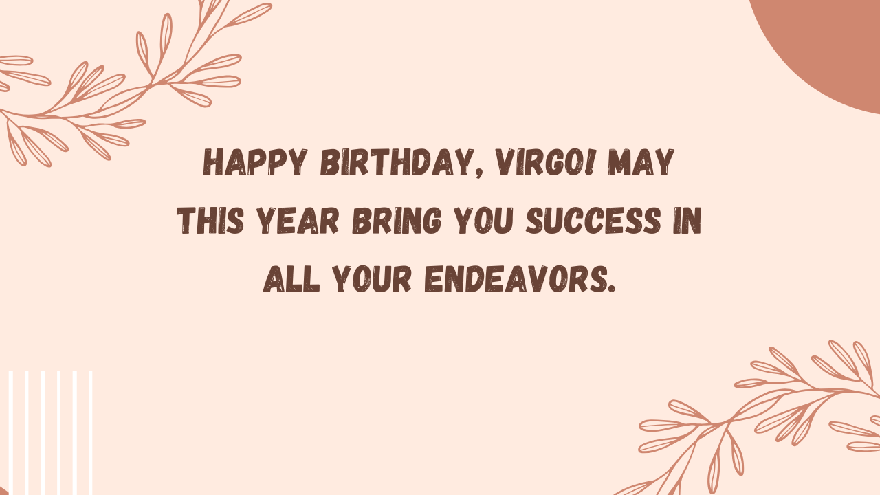 Birthday messages for Virgo: