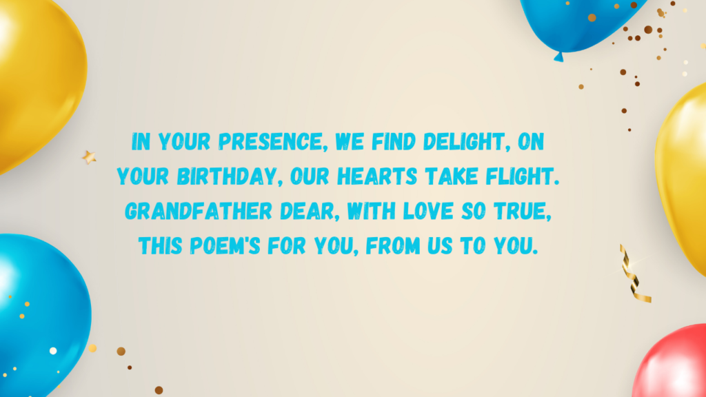 Birthday Poems for Grandfather: