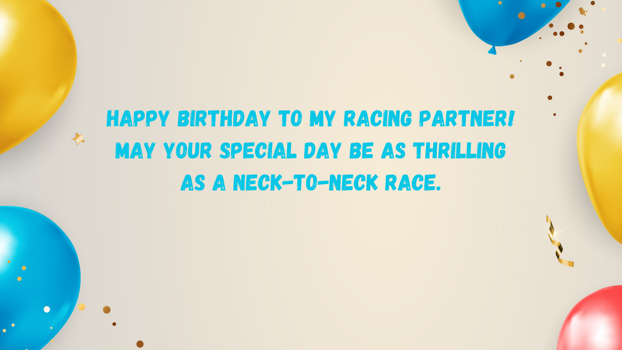 Birthday Wishes for Boyfriend Horse Racing Player: