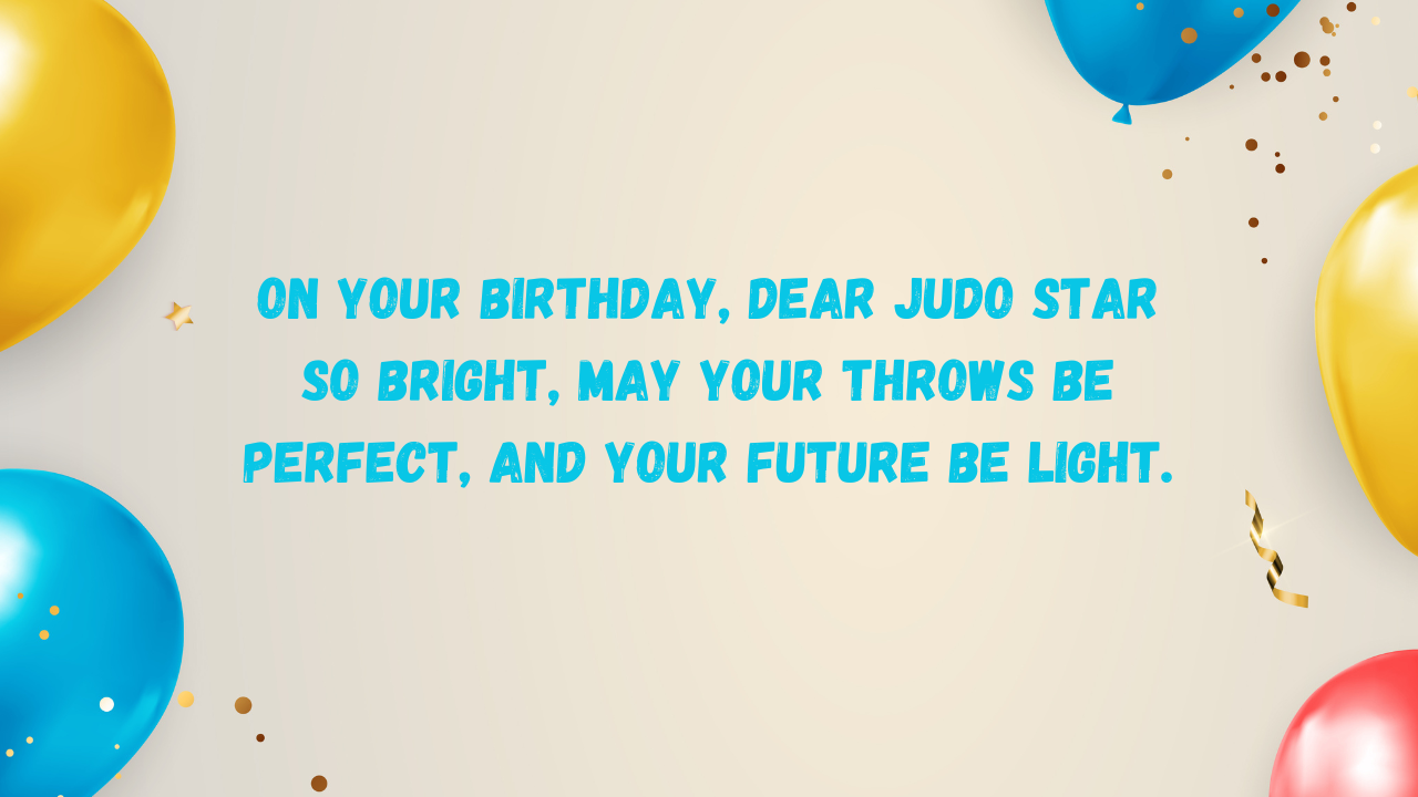 Birthday Poems for Judo Players: