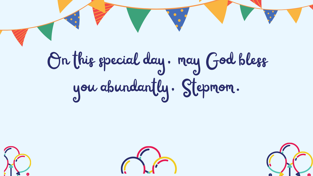 Religious Birthday Wishes for Stepmother in Law: