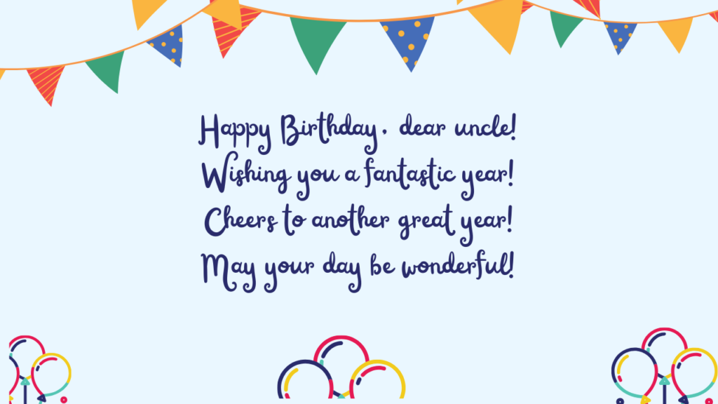 Short Birthday Wishes for Maternal Uncle: