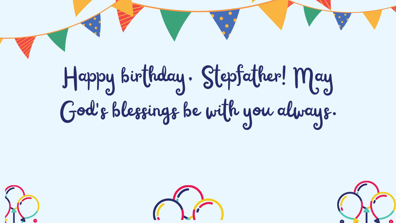 Religious Birthday Wishes for Stepfather in Law:
