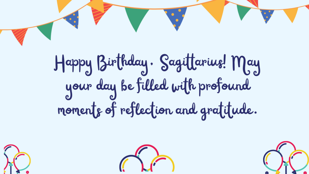 Emotional Birthday Wishes for Sagittarius:
