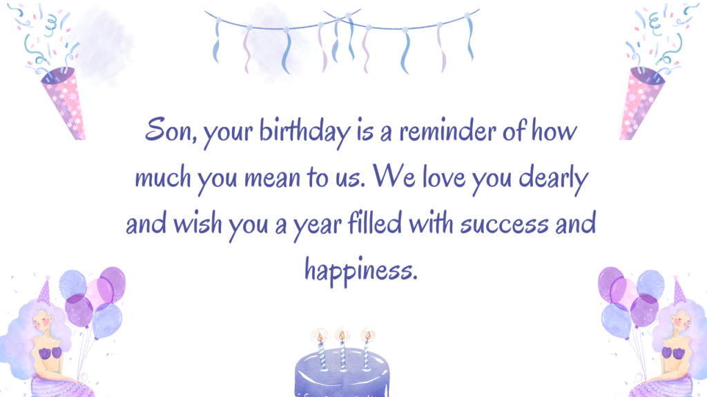 Birthday Messages for Son: