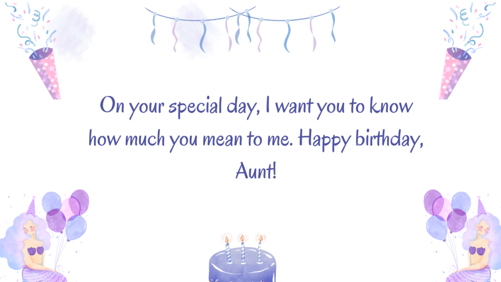 Birthday Messages for Aunt: