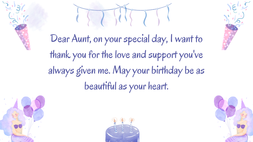 Birthday Messages for Maternal Aunt: