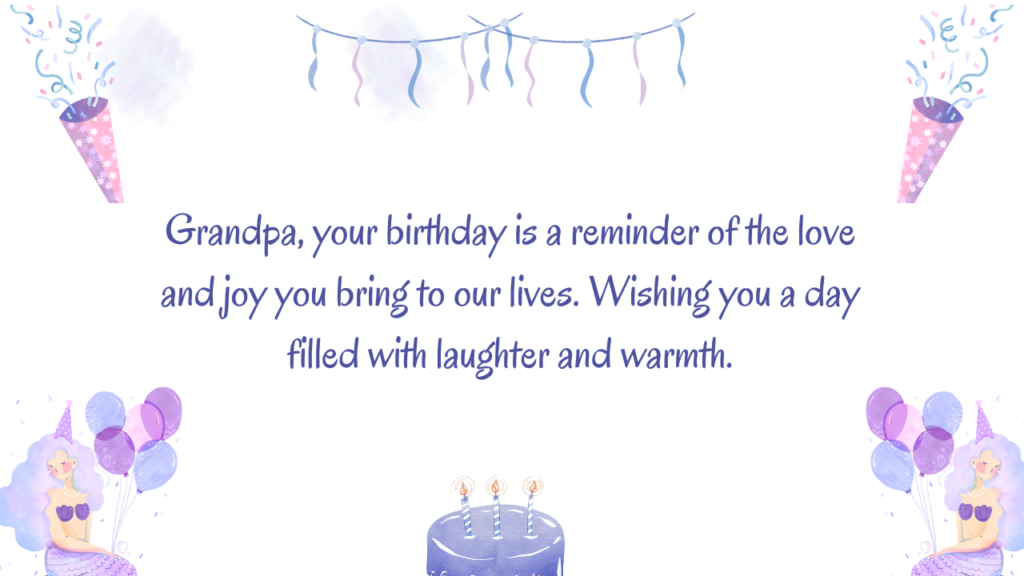Birthday Messages for Paternal Grandfather:
