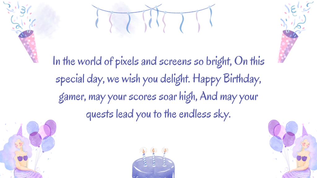 Birthday Poems for Gamers: