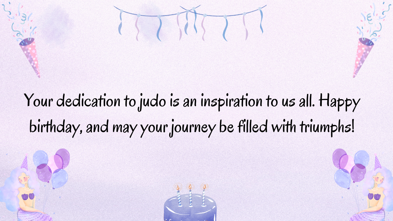 Birthday Messages for Judo Player: