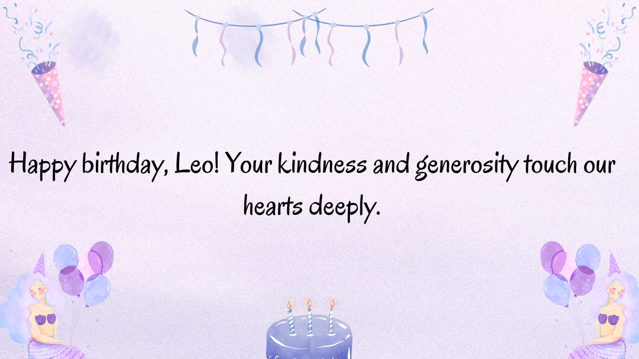 Emotional birthday wishes for Leo: