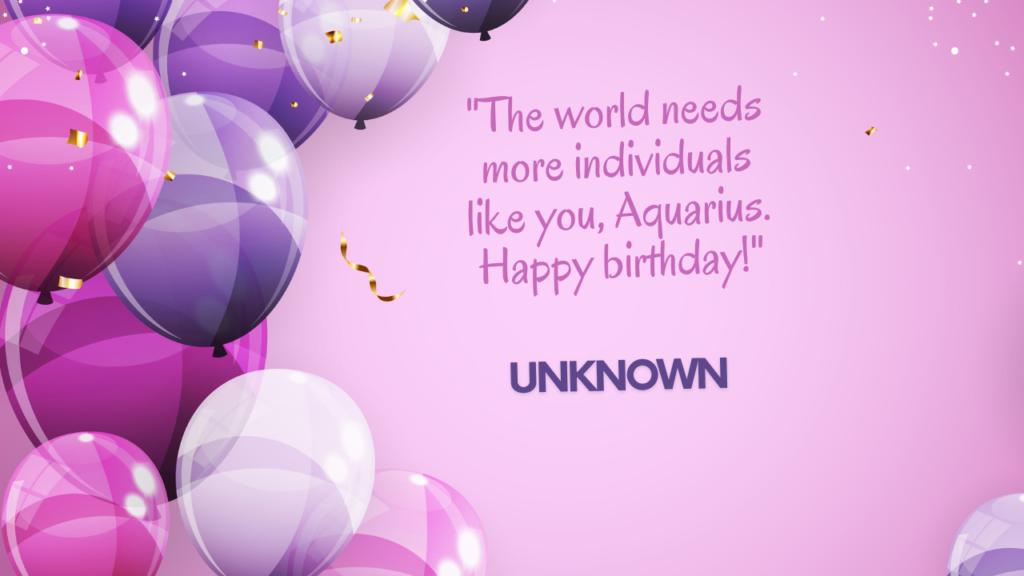 Birthday Quotes for Aquarius