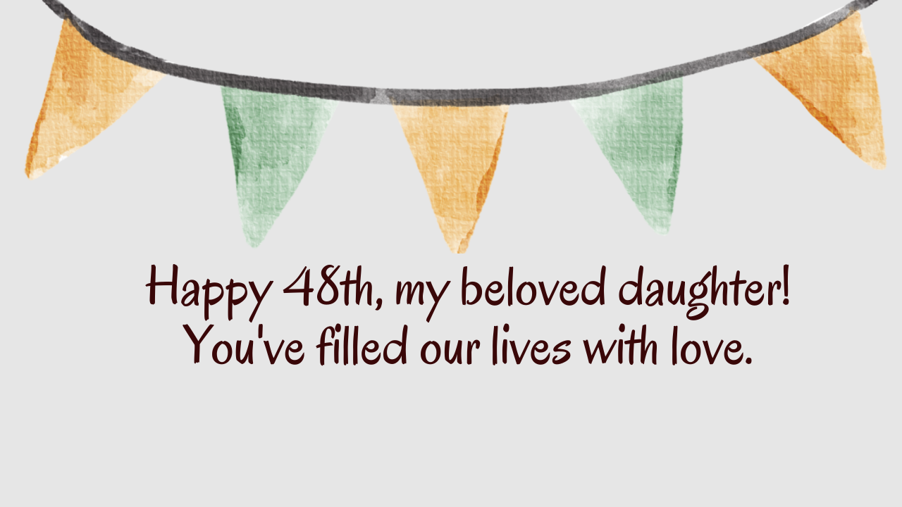  Heartfelt Birthday Wishes for 48-Year-Old Daughter: