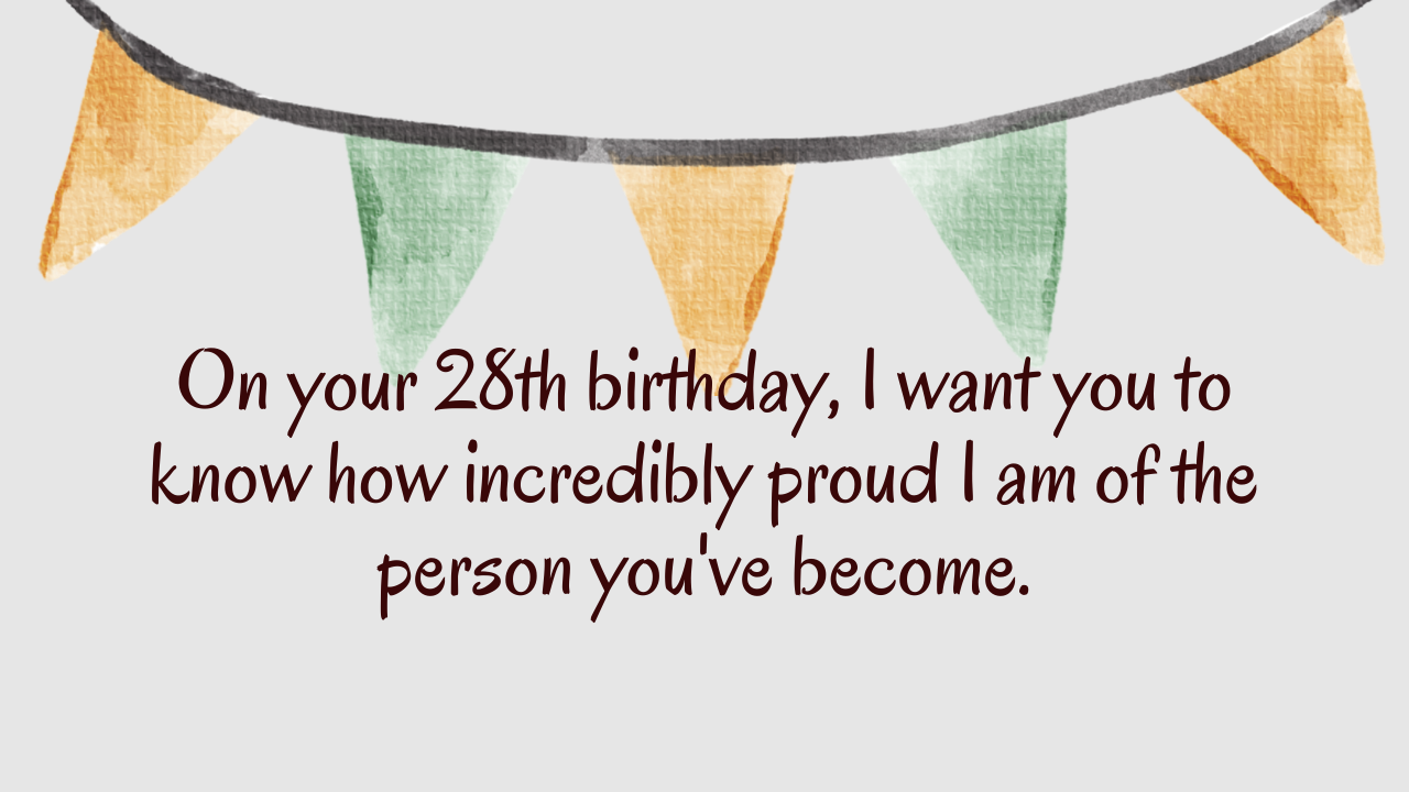 Heartfelt Birthday Wishes for 28 Years Old Daughter: