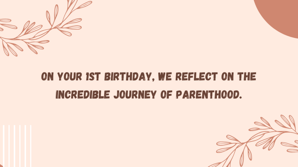 Sentimental Birthday Wishes for 1st-Year-Old Daughter