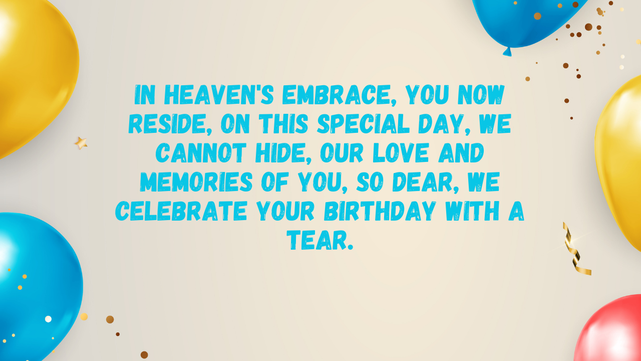 Birthday Poems for Aunt in Heaven: