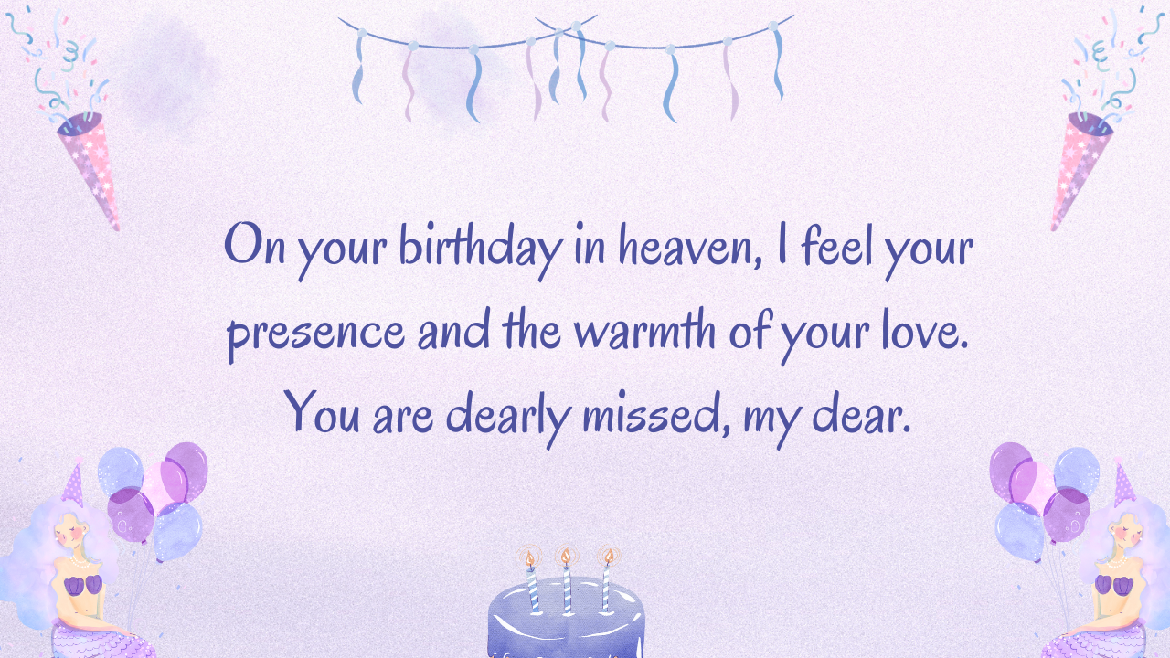 Birthday Messages for Girlfriend in Heaven: