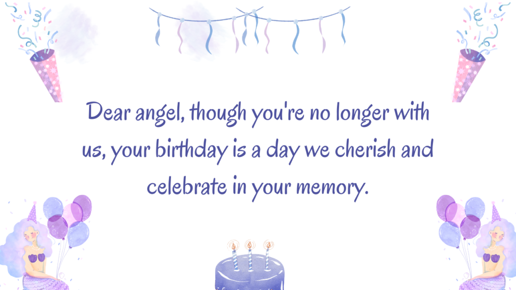 Birthday Messages for an Angel in Heaven: