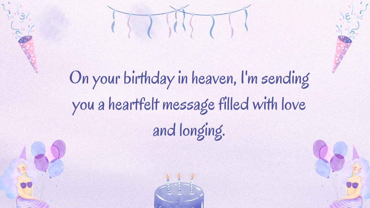 Birthday Messages for Friend in Heaven: